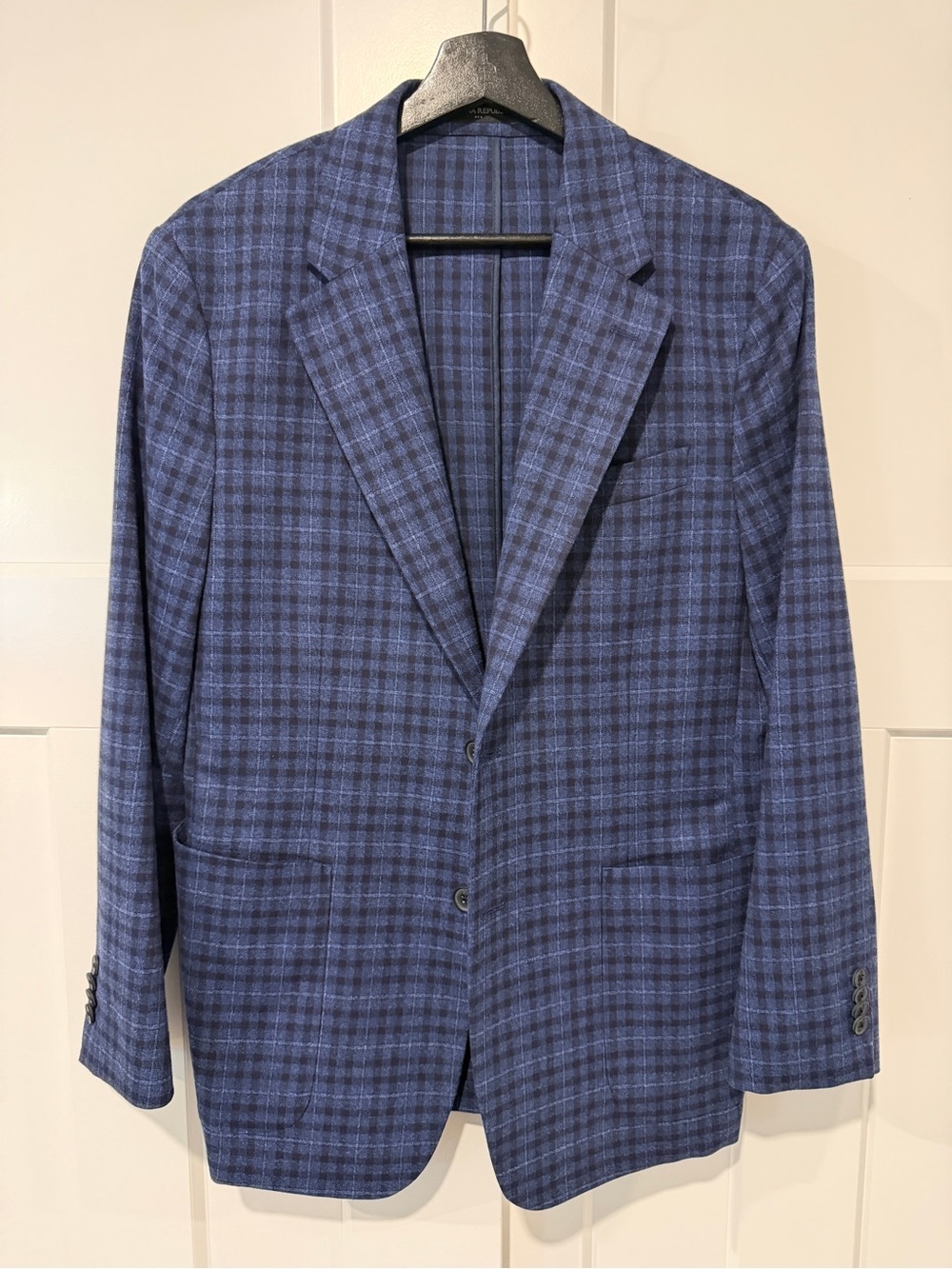 Banana Republic Blue Plaid Sport Coat
